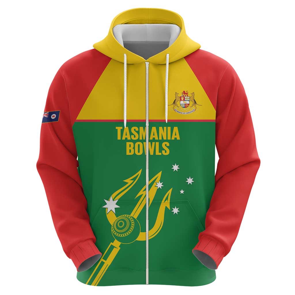 Custom Tasmania Bowls Australia Hoodie Go Tasmanian Tridents - Aussie Hoodie