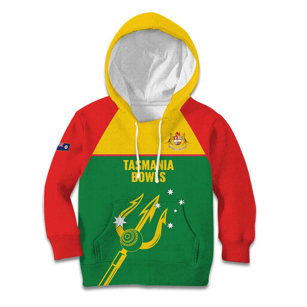 Custom Tasmania Bowls Australia Kid Hoodie Go Tasmanian Tridents - Aussie Hoodie