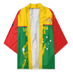 Custom Tasmania Bowls Australia Kimono Go Tasmanian Tridents - Aussie Hoodie