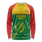 Custom Tasmania Bowls Australia Long Sleeve Shirt Go Tasmanian Tridents - Aussie Hoodie