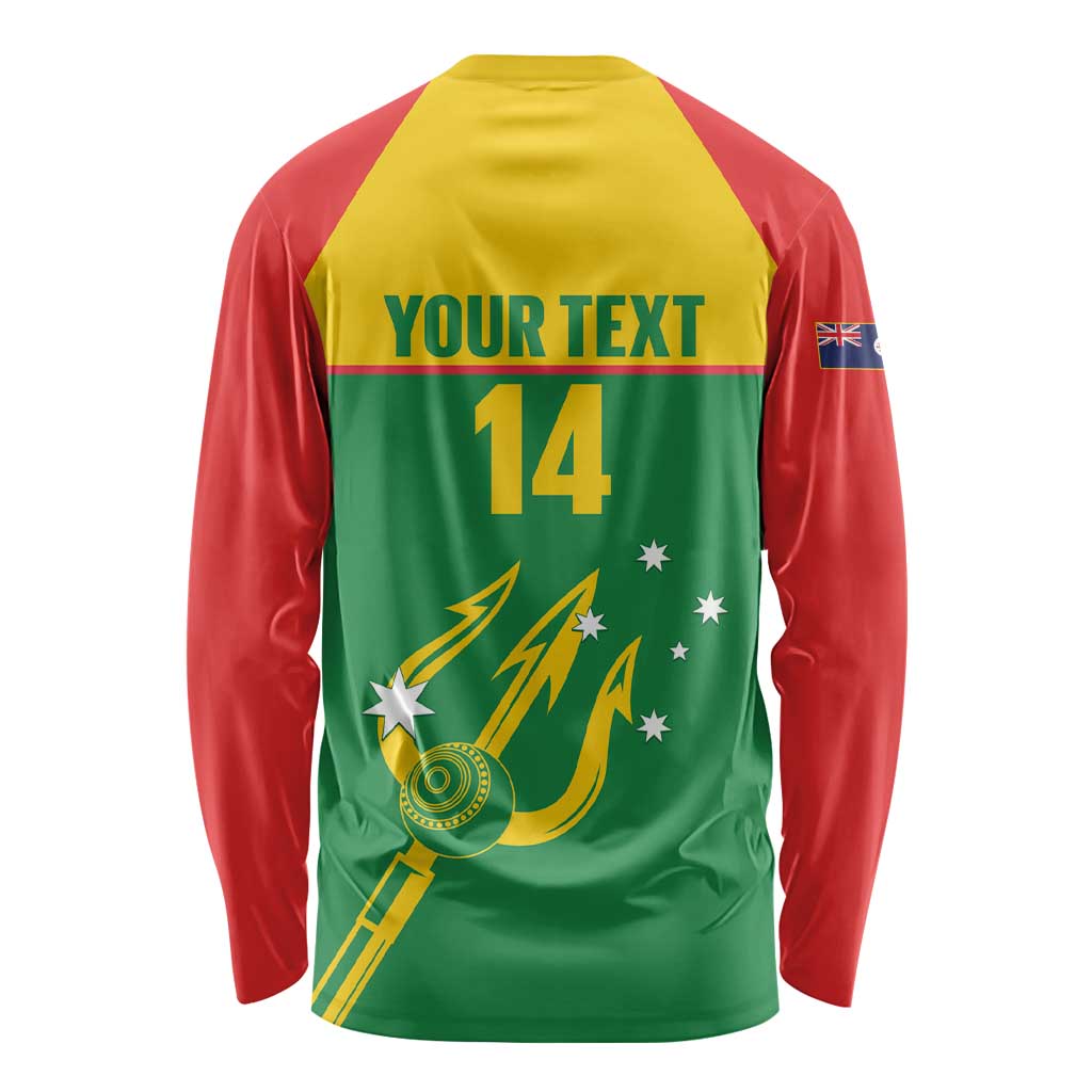 Custom Tasmania Bowls Australia Long Sleeve Shirt Go Tasmanian Tridents - Aussie Hoodie