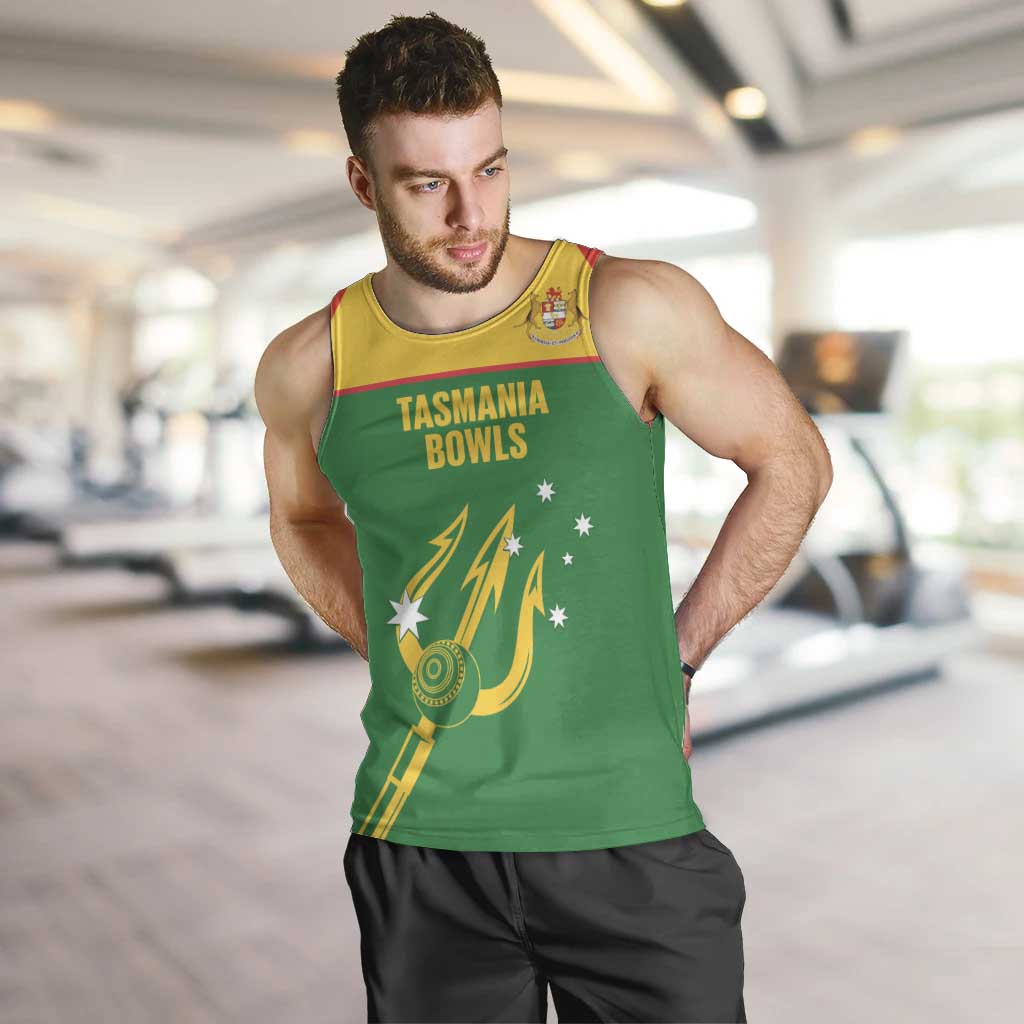 Custom Tasmania Bowls Australia Men Tank Top Go Tasmanian Tridents - Aussie Hoodie