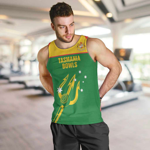 Custom Tasmania Bowls Australia Men Tank Top Go Tasmanian Tridents - Aussie Hoodie