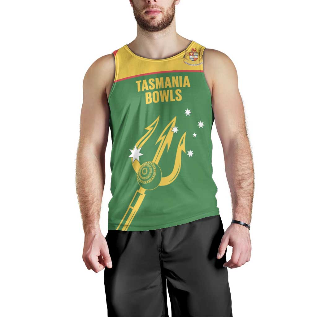 Custom Tasmania Bowls Australia Men Tank Top Go Tasmanian Tridents - Aussie Hoodie