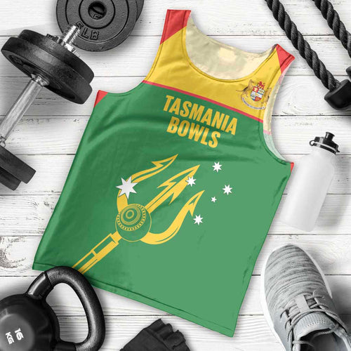 Custom Tasmania Bowls Australia Men Tank Top Go Tasmanian Tridents - Aussie Hoodie