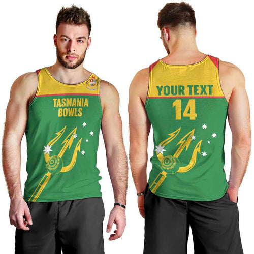 Custom Tasmania Bowls Australia Men Tank Top Go Tasmanian Tridents - Aussie Hoodie