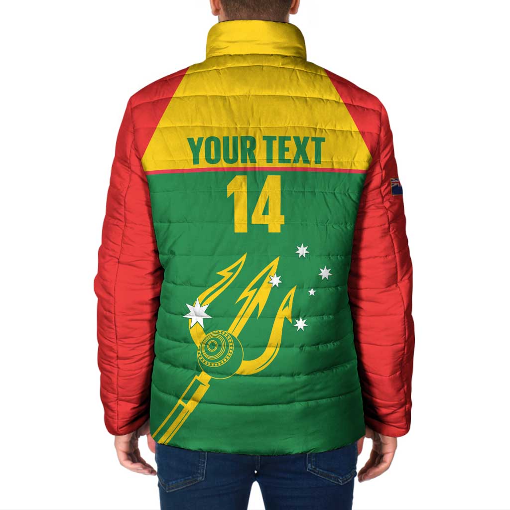Custom Tasmania Bowls Australia Padded Jacket Go Tasmanian Tridents - Aussie Hoodie