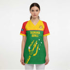 Custom Tasmania Bowls Australia Scrub Top Go Tasmanian Tridents - Aussie Hoodie