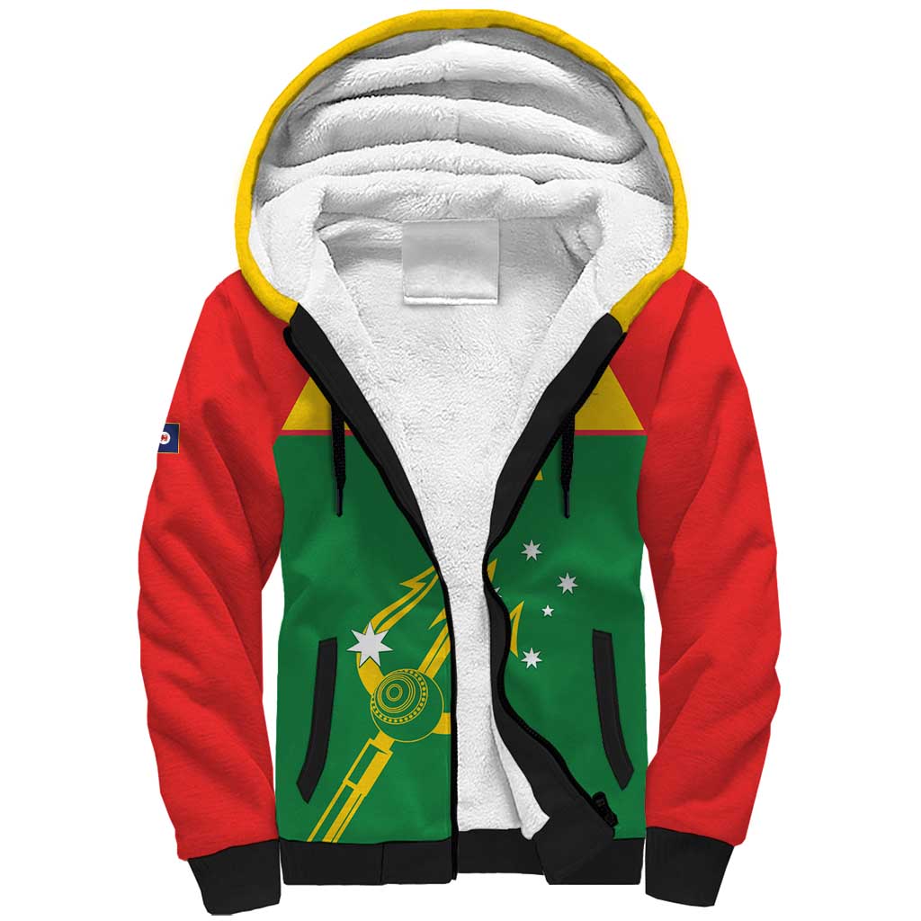 Custom Tasmania Bowls Australia Sherpa Hoodie Go Tasmanian Tridents - Aussie Hoodie