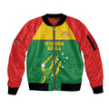 Custom Tasmania Bowls Australia Sleeve Zip Bomber Jacket Go Tasmanian Tridents - Aussie Hoodie