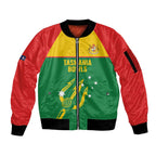 Custom Tasmania Bowls Australia Sleeve Zip Bomber Jacket Go Tasmanian Tridents - Aussie Hoodie