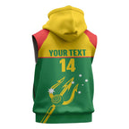 Custom Tasmania Bowls Australia Sleeveless Zip Hoodie Go Tasmanian Tridents LT14