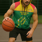 Custom Tasmania Bowls Australia Sleeveless Zip Hoodie Go Tasmanian Tridents LT14