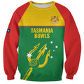Custom Tasmania Bowls Australia Sweatshirt Go Tasmanian Tridents - Aussie Hoodie