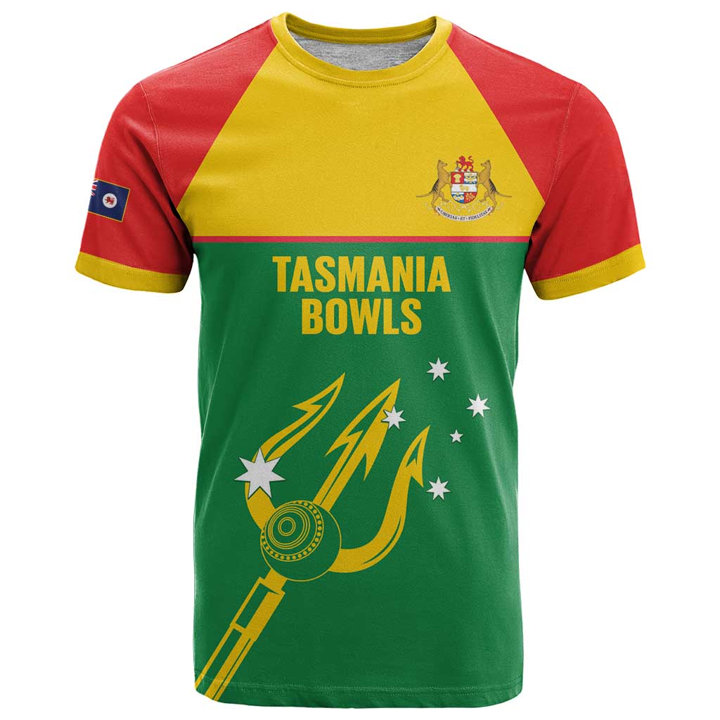 Custom Tasmania Bowls Australia T Shirt Go Tasmanian Tridents - Aussie Hoodie