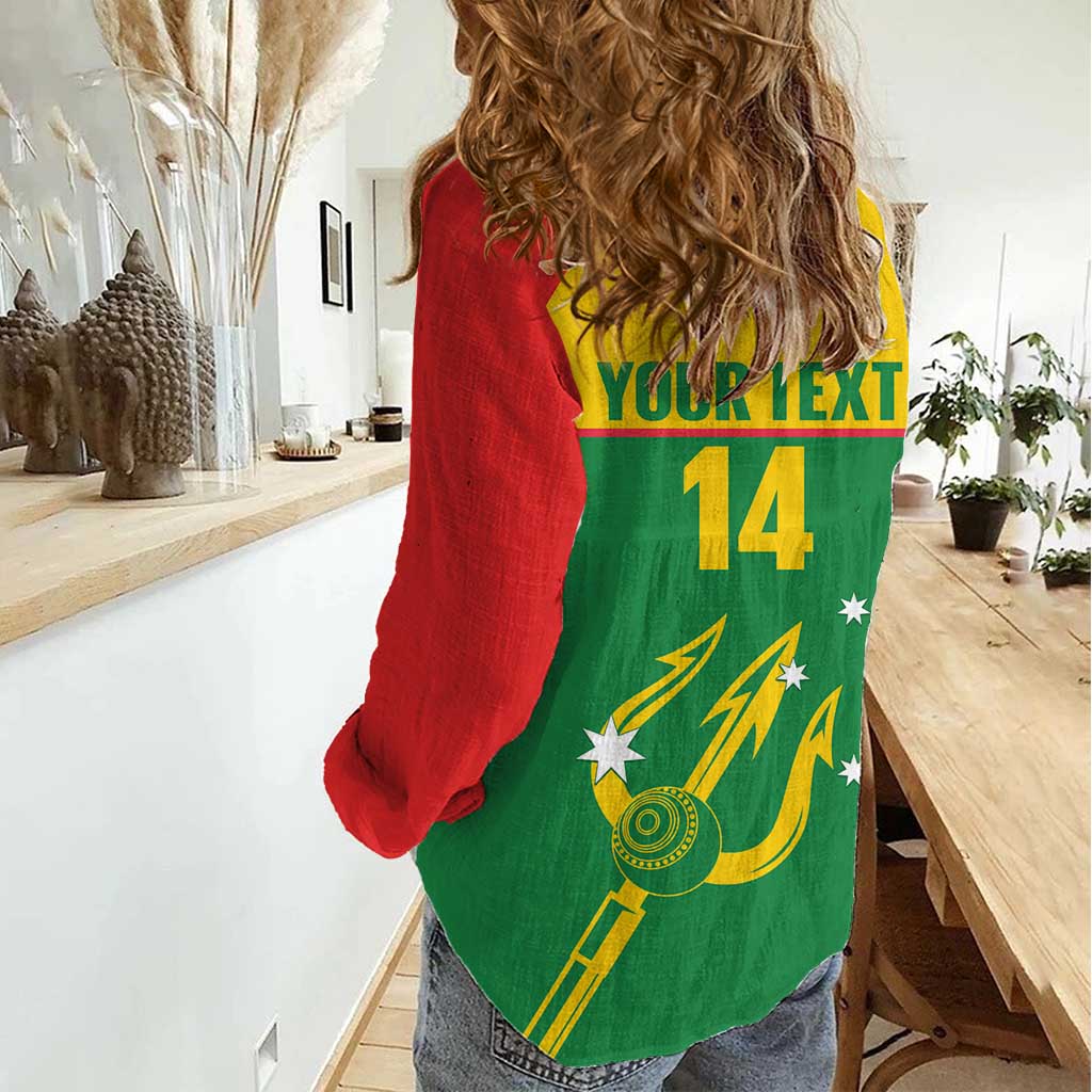 Custom Tasmania Bowls Australia Women Casual Shirt Go Tasmanian Tridents - Aussie Hoodie