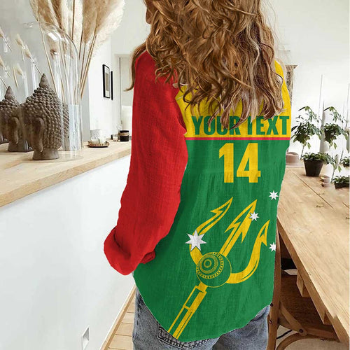 Custom Tasmania Bowls Australia Women Casual Shirt Go Tasmanian Tridents - Aussie Hoodie