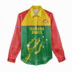 Custom Tasmania Bowls Australia Women Casual Shirt Go Tasmanian Tridents - Aussie Hoodie