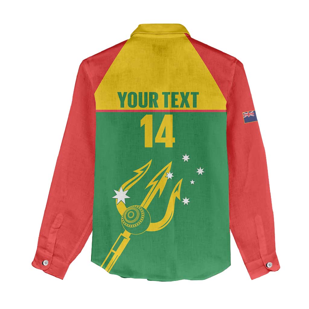 Custom Tasmania Bowls Australia Women Casual Shirt Go Tasmanian Tridents - Aussie Hoodie