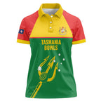 Custom Tasmania Bowls Australia Women Polo Shirt Go Tasmanian Tridents - Aussie Hoodie