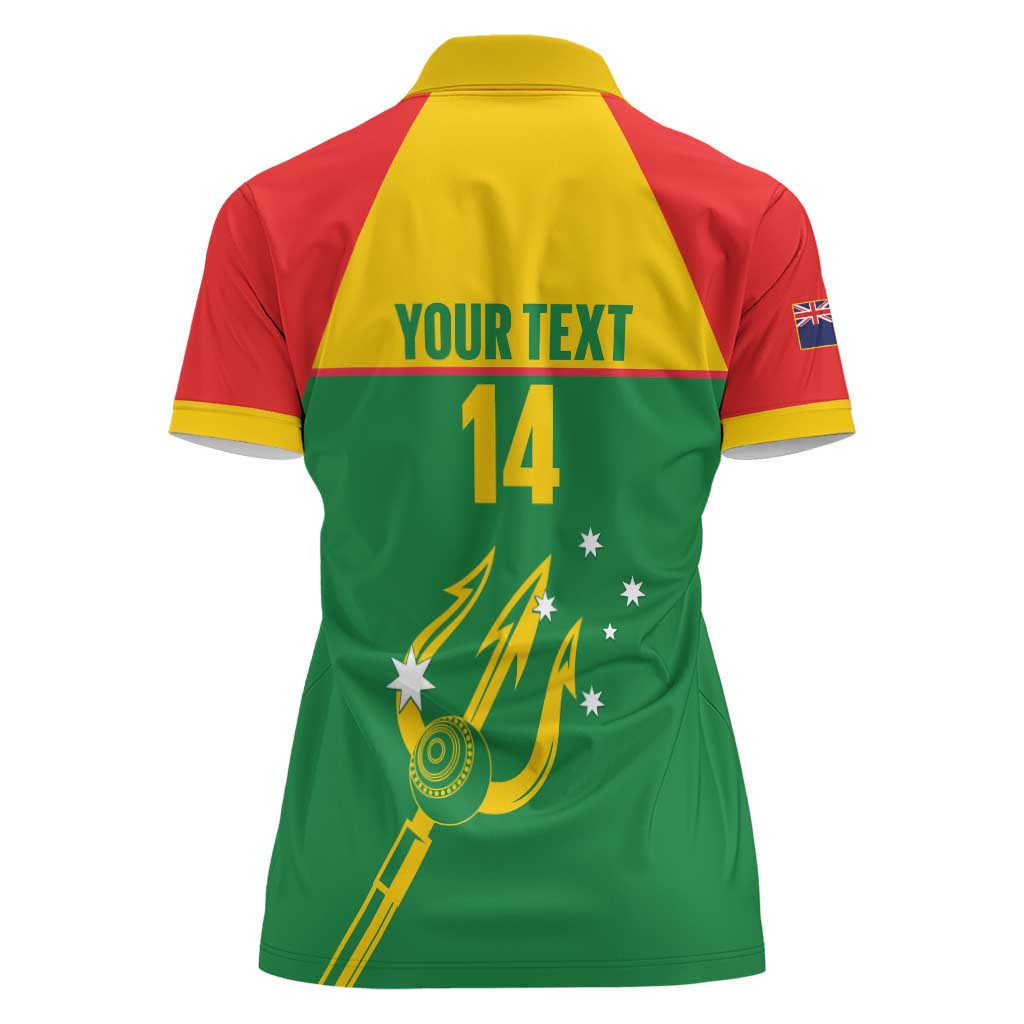 Custom Tasmania Bowls Australia Women Polo Shirt Go Tasmanian Tridents - Aussie Hoodie