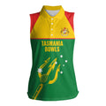 Custom Tasmania Bowls Australia Women Sleeveless Polo Shirt Go Tasmanian Tridents - Aussie Hoodie