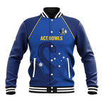 Custom ACT Bowls Australia Baseball Jacket Go Australian Capital Territory Swan - undefined