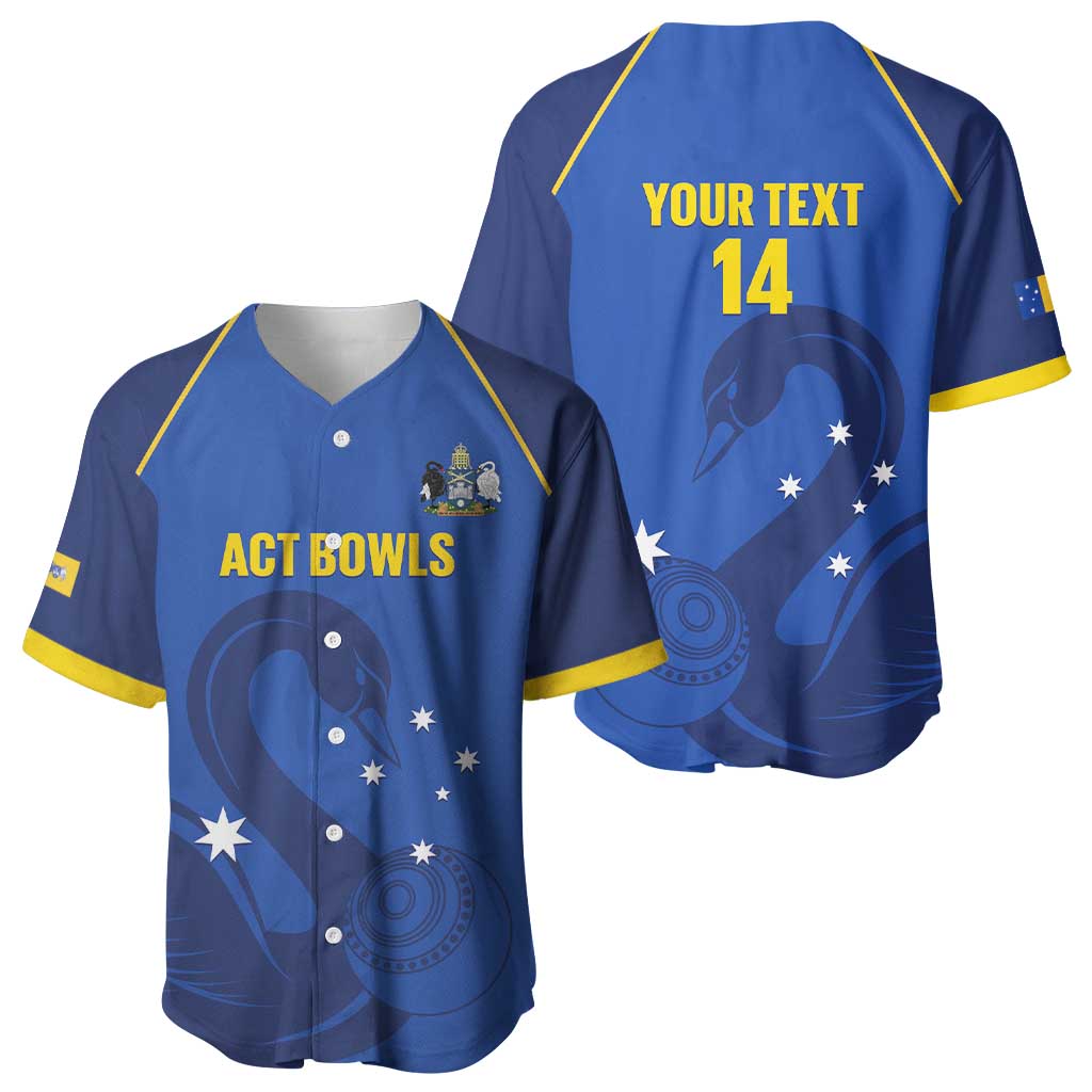 Custom ACT Bowls Australia Baseball Jersey Go Australian Capital Territory Swan - Aussie Hoodie
