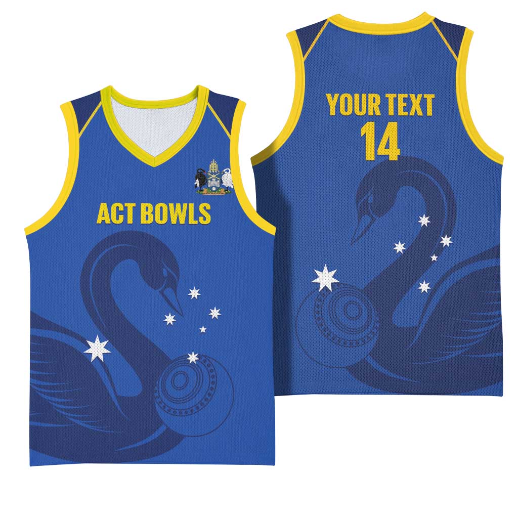 Custom ACT Bowls Australia Basketball Jersey Go Australian Capital Territory Swan - Aussie Hoodie