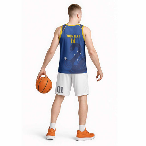 Custom ACT Bowls Australia Basketball Jersey Go Australian Capital Territory Swan - Aussie Hoodie