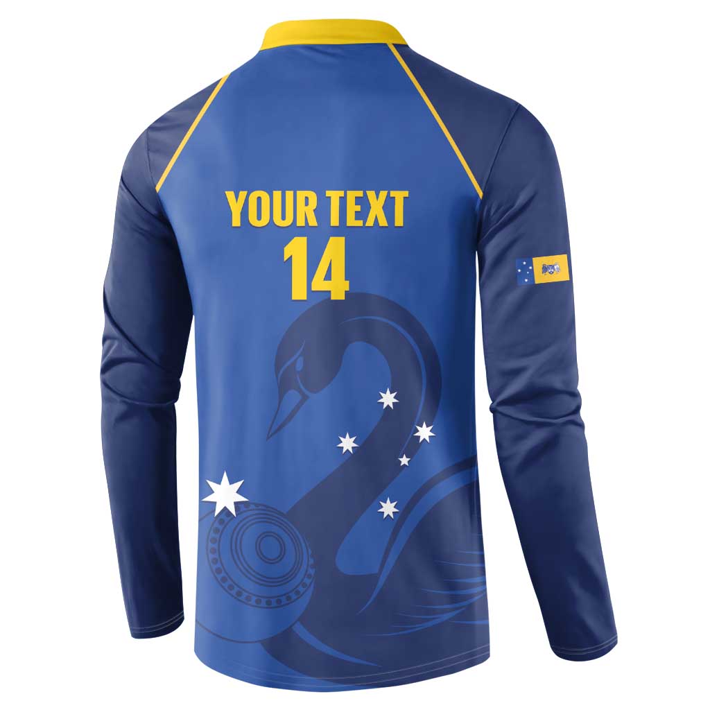 Custom ACT Bowls Australia Button Sweatshirt Go Australian Capital Territory Swan - Aussie Hoodie