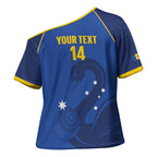 Custom ACT Bowls Australia Cross Shoulder Shirt Go Australian Capital Territory Swan - Aussie Hoodie