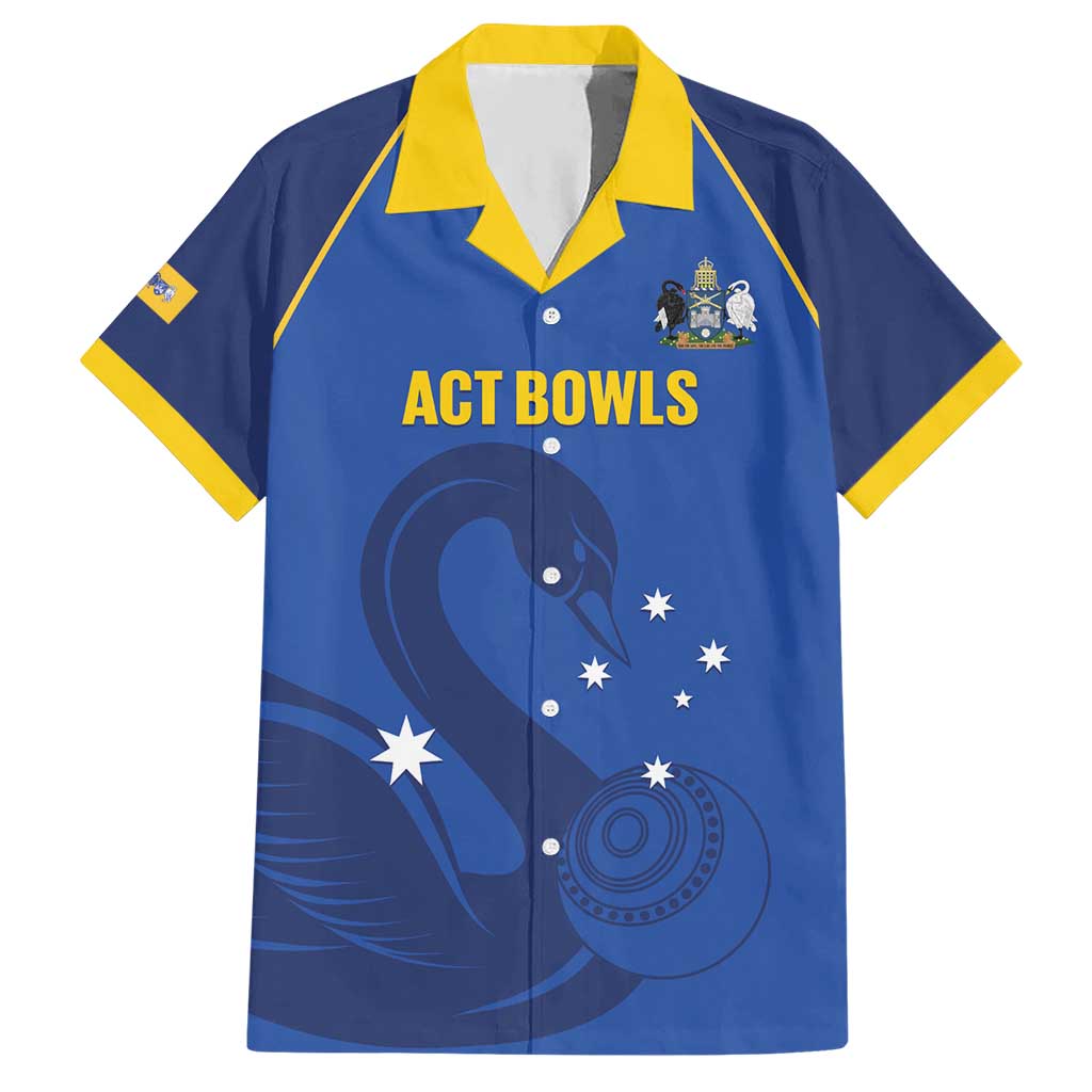 Custom ACT Bowls Australia Hawaiian Shirt Go Australian Capital Territory Swan - Aussie Hoodie
