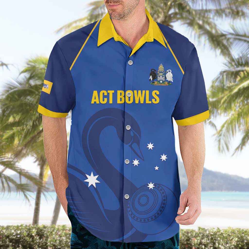 Custom ACT Bowls Australia Hawaiian Shirt Go Australian Capital Territory Swan - Aussie Hoodie