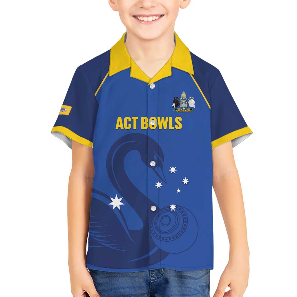 Custom ACT Bowls Australia Hawaiian Shirt Go Australian Capital Territory Swan - Aussie Hoodie