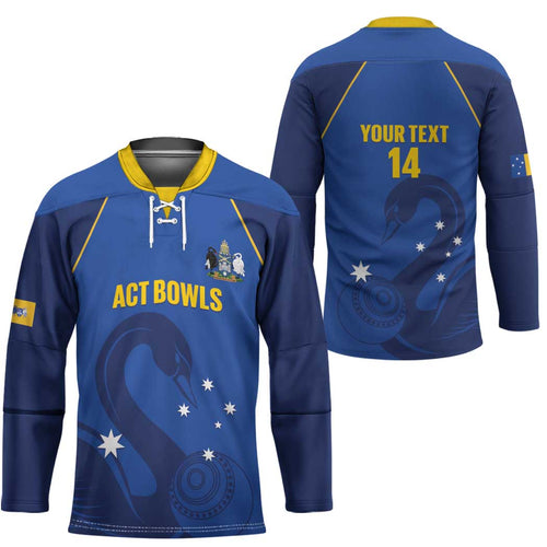 Custom ACT Bowls Australia Hockey Jersey Go Australian Capital Territory Swan - Aussie Hoodie