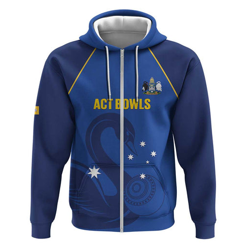 Custom ACT Bowls Australia Hoodie Go Australian Capital Territory Swan - Aussie Hoodie