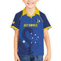 Custom ACT Bowls Australia Kid Hawaiian Shirt Go Australian Capital Territory Swan - Aussie Hoodie