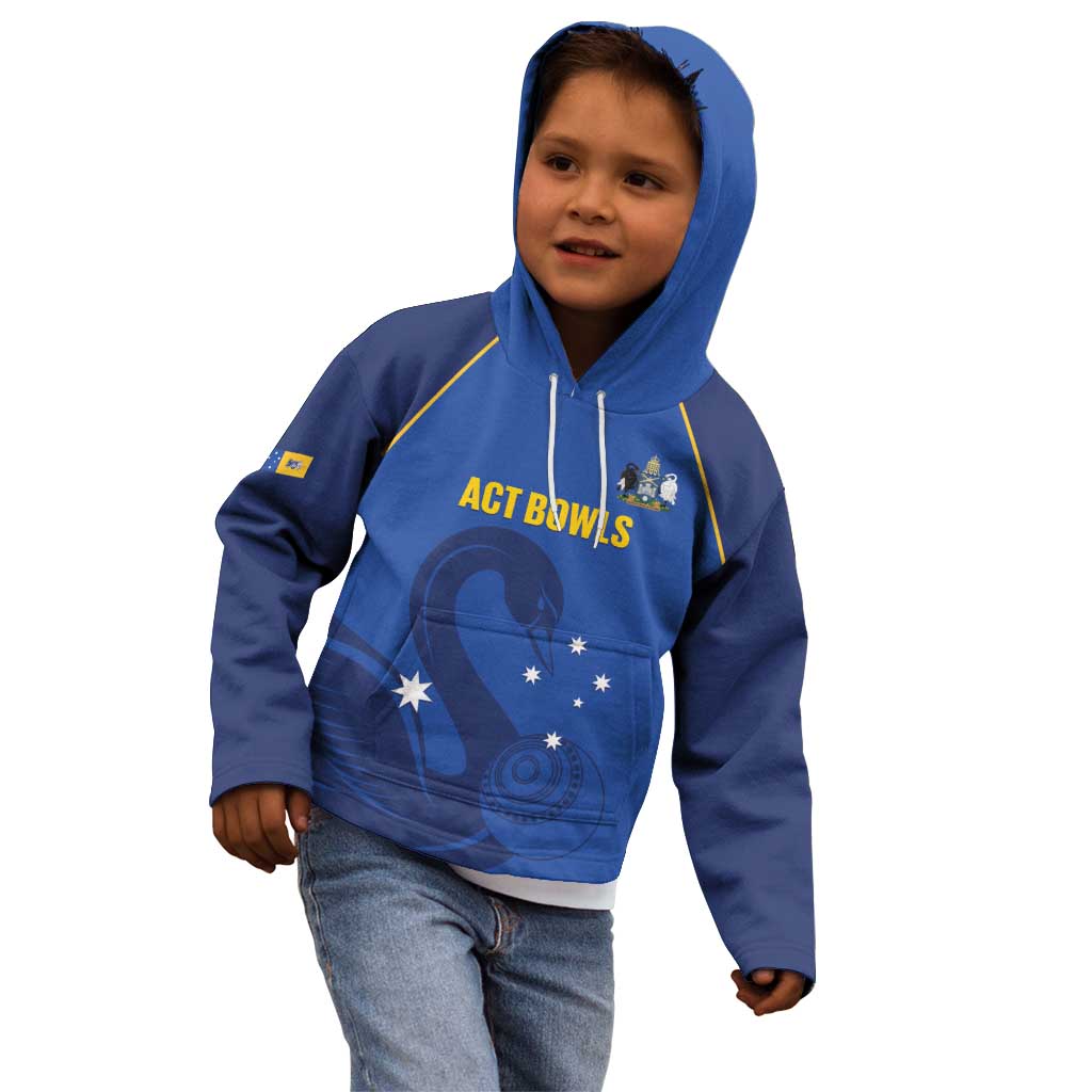Custom ACT Bowls Australia Kid Hoodie Go Australian Capital Territory Swan - Aussie Hoodie