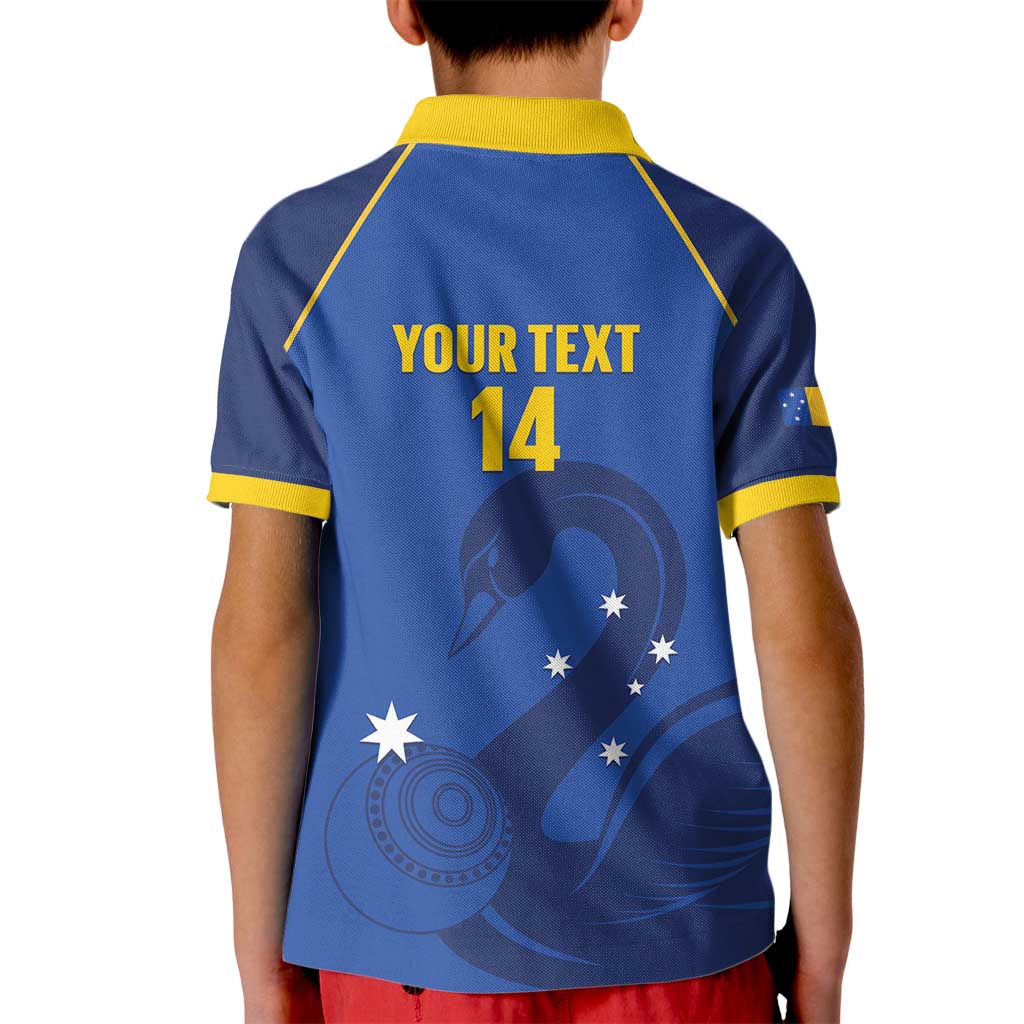 Custom ACT Bowls Australia Kid Polo Shirt Go Australian Capital Territory Swan - Aussie Hoodie