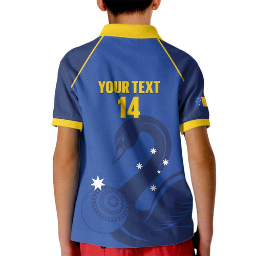 Custom ACT Bowls Australia Kid Polo Shirt Go Australian Capital Territory Swan - Aussie Hoodie