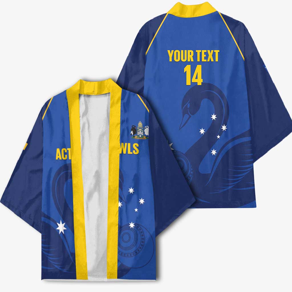 Custom ACT Bowls Australia Kimono Go Australian Capital Territory Swan - Aussie Hoodie
