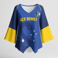 Custom ACT Bowls Australia Kimono Sleeve Blouse Go Australian Capital Territory Swan - Aussie Hoodie