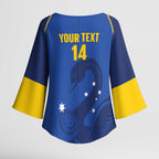 Custom ACT Bowls Australia Kimono Sleeve Blouse Go Australian Capital Territory Swan - Aussie Hoodie