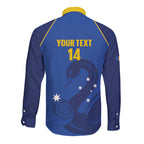 Custom ACT Bowls Australia Long Sleeve Button Shirt Go Australian Capital Territory Swan - Aussie Hoodie