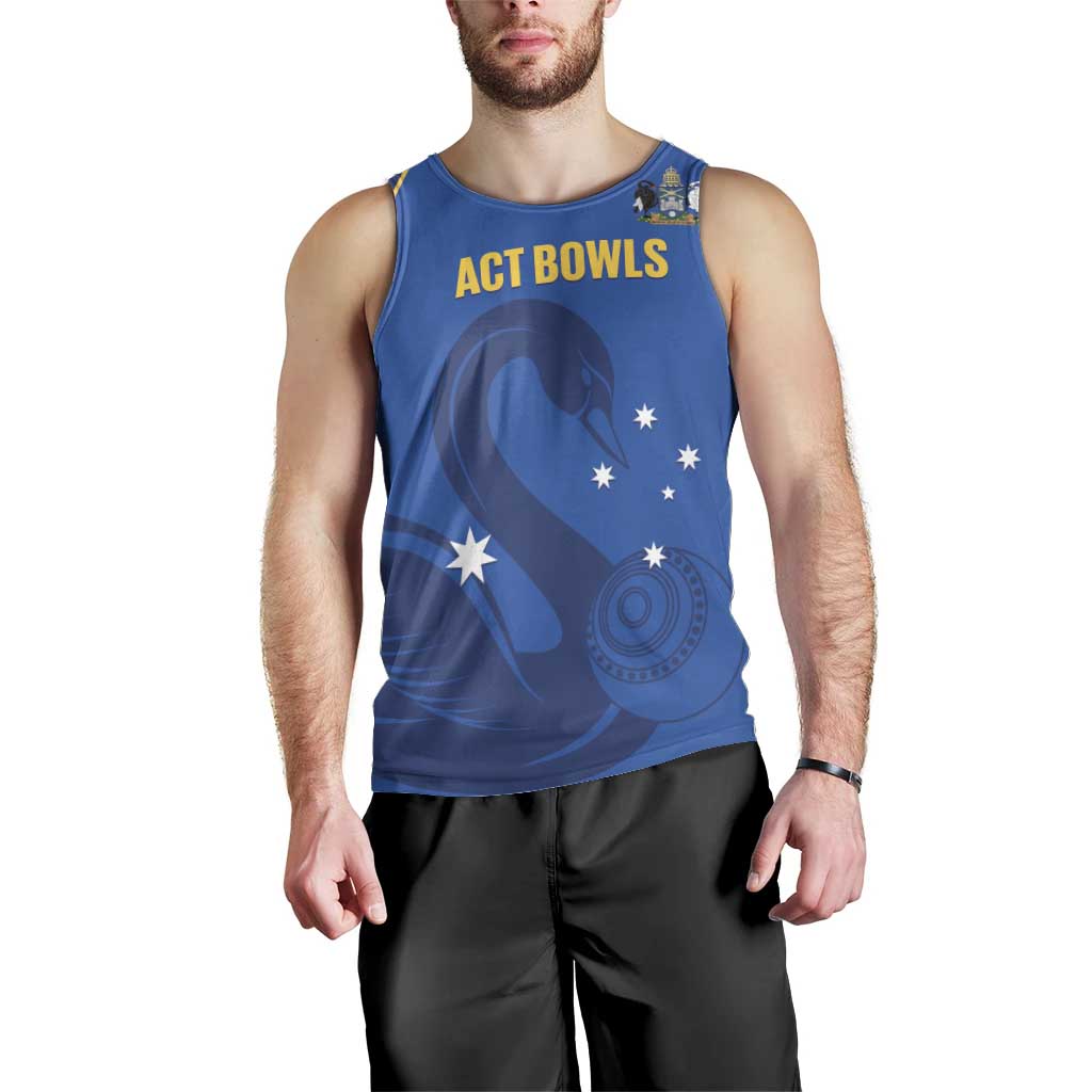 Custom ACT Bowls Australia Men Tank Top Go Australian Capital Territory Swan - Aussie Hoodie