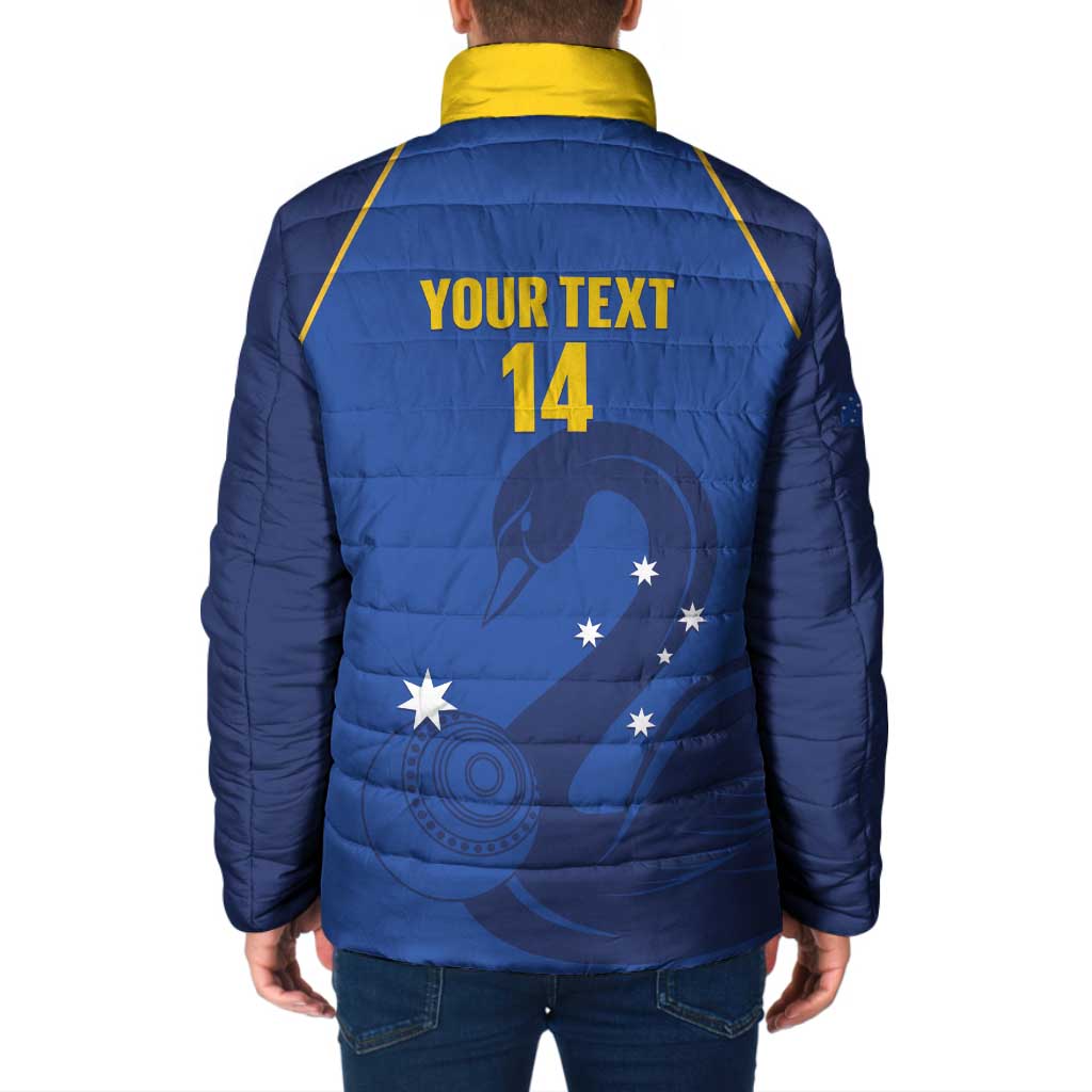 Custom ACT Bowls Australia Padded Jacket Go Australian Capital Territory Swan - Aussie Hoodie