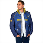 Custom ACT Bowls Australia Padded Jacket Go Australian Capital Territory Swan - Aussie Hoodie