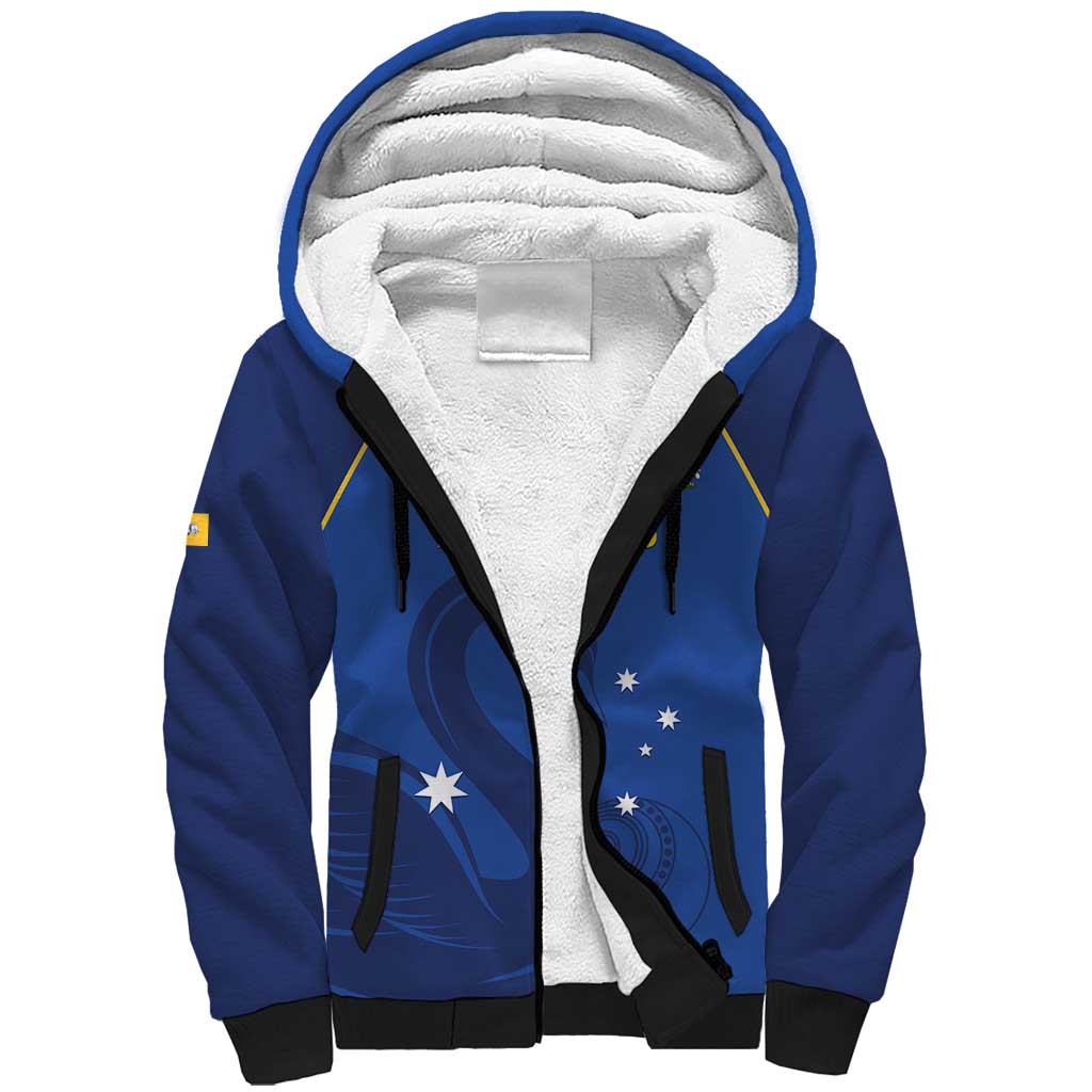 Custom ACT Bowls Australia Sherpa Hoodie Go Australian Capital Territory Swan - Aussie Hoodie