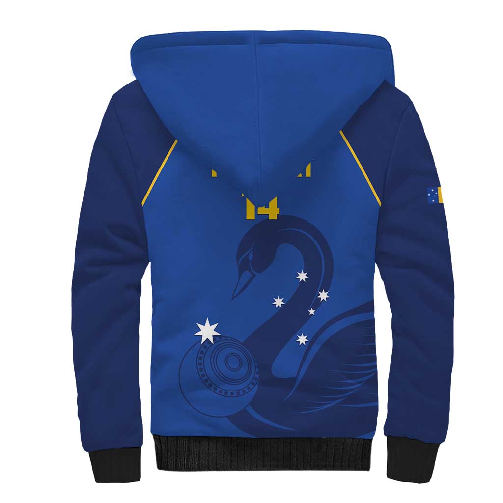 Custom ACT Bowls Australia Sherpa Hoodie Go Australian Capital Territory Swan - Aussie Hoodie